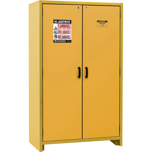 30-Minute EN Safety Storage Cabinet, 45 gal., 2 Door, 45.83" W x 76.65" H x 24.21" D R.M.G. Prévention