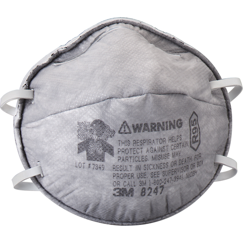 Respirateurs contre les particules 8247, R95, Certifi&eacute; NIOSH R.M.G. Prévention