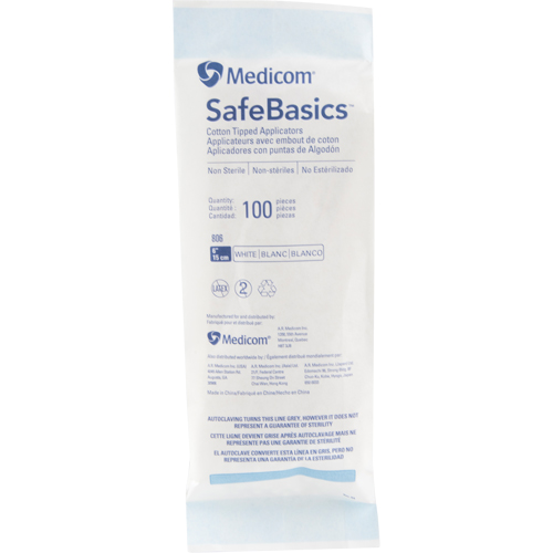 6" Cotton Tip Applicators R.M.G. Prévention