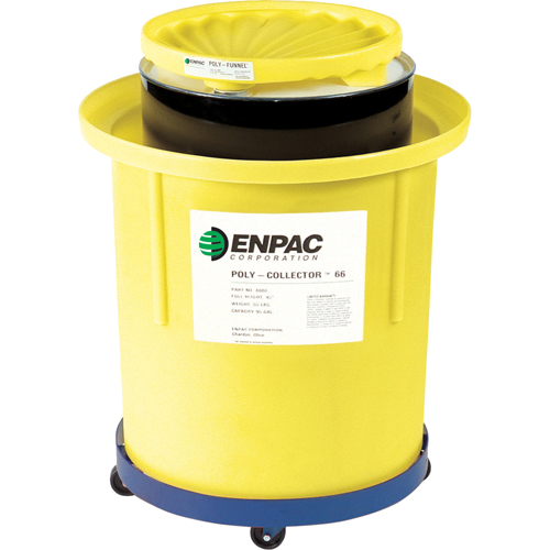 Poly-Collector 110 with Poly Drum, 31.75" dia. x 49" H, 103 US gal. Spill Cap. R.M.G. Prévention