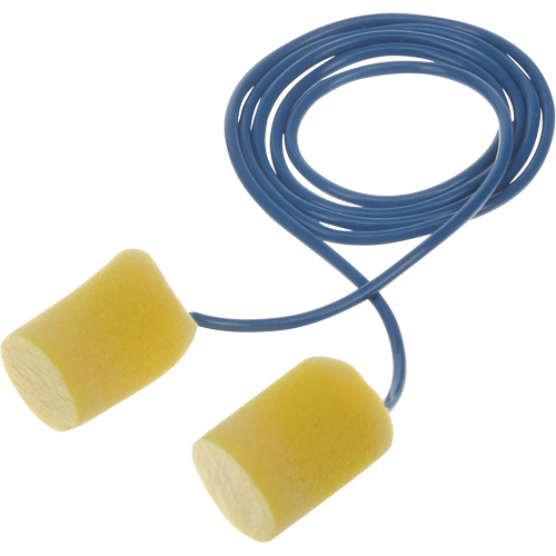 Bouchons d'oreilles classiques E-A-R, Vrac - Sac en poly, Avec cordon R.M.G. Prévention