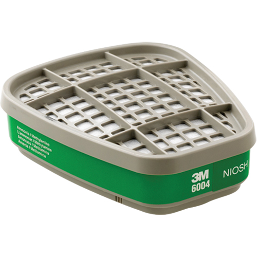 Cartouches pour respirateur s&eacute;rie 6000, Cartouche gaz/vapeur, Ammoniac/M&eacute;thylamine R.M.G. Prévention