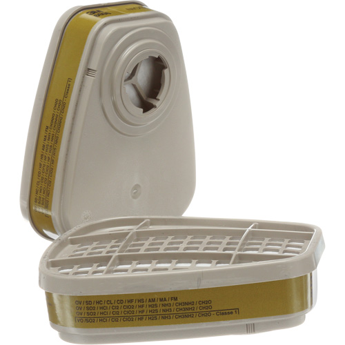 Cartouches pour respirateur s&eacute;rie 6000, Cartouche gaz/vapeur, Gaz multiples/Vapeurs R.M.G. Prévention