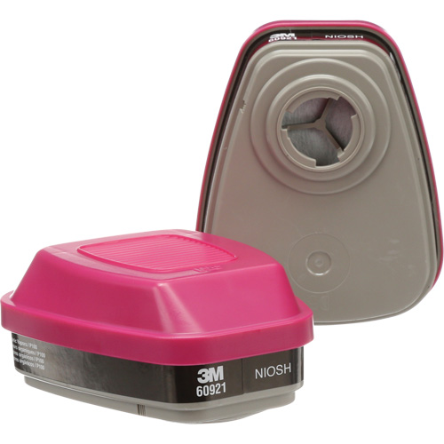 Cartouches pour respirateur s&eacute;rie 6000, Cartouche gaz/vapeur, Vapeurs organiques/P100 R.M.G. Prévention