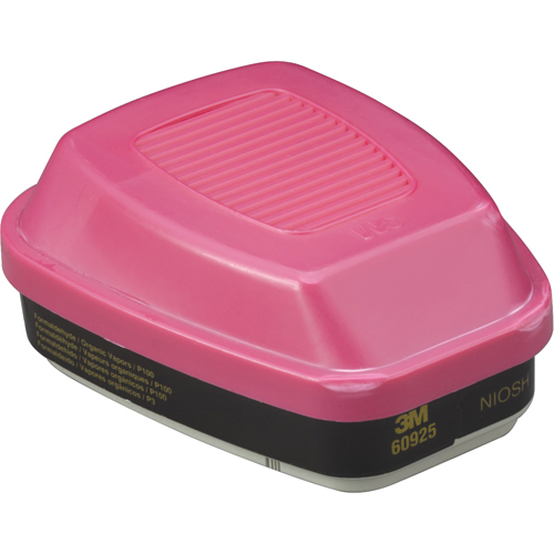 Cartouches pour respirateur s&eacute;rie 6000, Cartouche gaz/vapeur, Formald&eacute;hyde/P100 R.M.G. Prévention