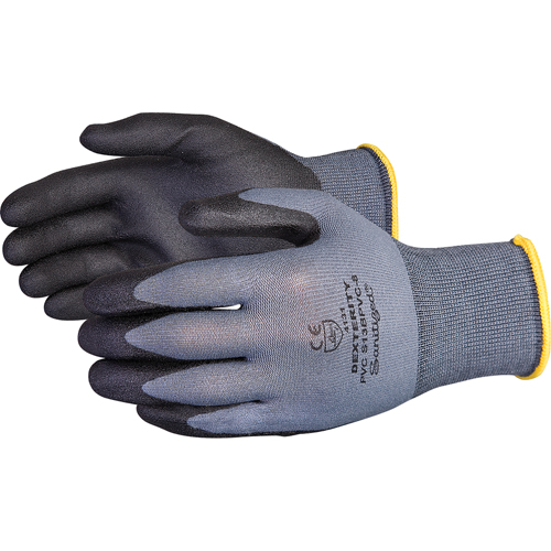 Dexterity&reg; Coated Gloves, 9/Large, PVC Coating, 13 Gauge, Nylon Shell R.M.G. Prévention