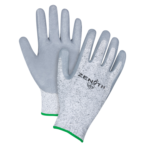 Gants &eacute;lastiques sans coutures r&eacute;sistants &agrave; la coupe, Taille Moyen/8, Calibre 13, Rev&ecirc;tement Nitrile, Enveloppe en PEHP, ANSI/ISEA 105 niveau 2/EN 388 niveau 3 R.M.G. Prévention