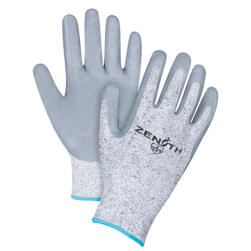 Gants &eacute;lastiques sans coutures r&eacute;sistants &agrave; la coupe, Taille T-Grand/10, Calibre 13, Rev&ecirc;tement Nitrile, Enveloppe en PEHP, ANSI/ISEA 105 niveau 2/EN 388 niveau 3 R.M.G. Prévention