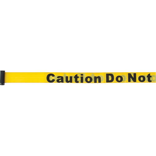 Cartouches de ruban pour assembler vos propre barri&egrave;res de contr&ocirc;le des foules, Caution Do Not Enter, 7', Ruban Jaune R.M.G. Prévention
