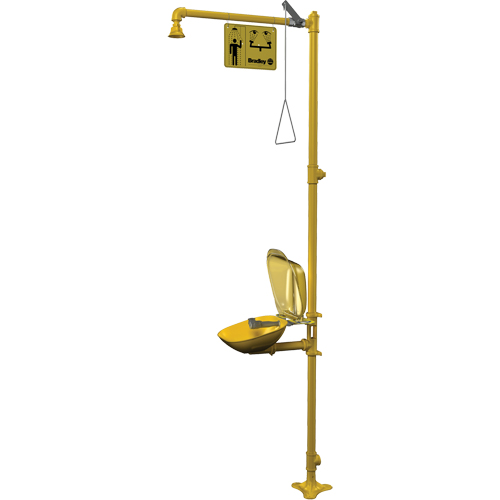 Halo Combination Emergency Shower & Eyewash Station R.M.G. Prévention
