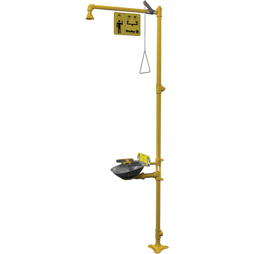 Halo Combination Emergency Shower & Eyewash Station R.M.G. Prévention