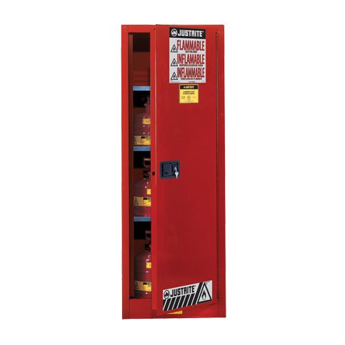 Sure-Grip&reg; EX Slimline Flammable Safety Cabinet, 22 gal., 3 Shelves R.M.G. Prévention