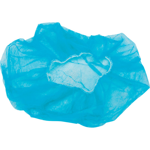 Bonnets bouffants non tiss&eacute;s, Polypropyl&egrave;ne, 21"/Grand, Bleu R.M.G. Prévention