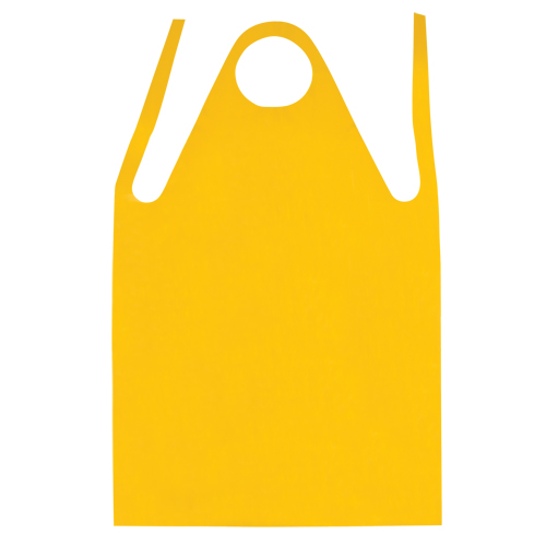 Apron, Polyurethane, 45" L x 35" W, Yellow R.M.G. Prévention