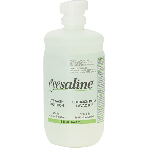 Saline Eyewash Bottles, Full Bottle, 16 oz. R.M.G. Prévention