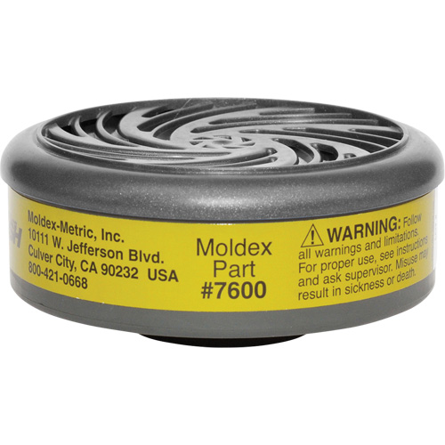 Filtres pour respirateur s&eacute;rie 7000/9000, Cartouche gaz/vapeur, Gaz multiples/Vapeur organique R.M.G. Prévention