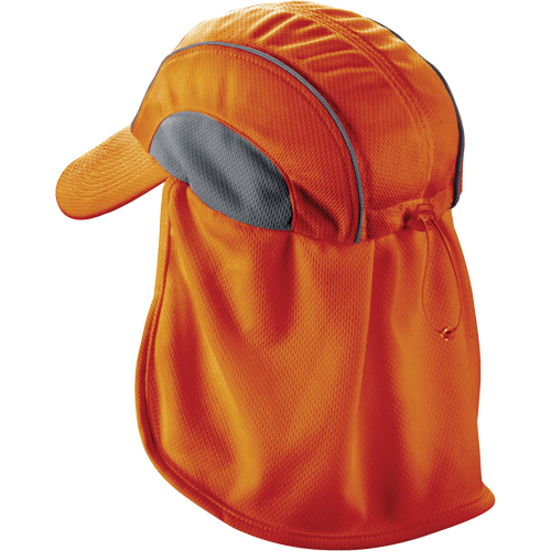 Chapeaux de refroidissement avec voiles pour le cou Chill-Its 6650, Orange haute visibilit&eacute; R.M.G. Prévention