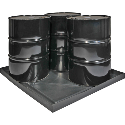 Coquilles de d&eacute;versements Econo Spill Shells , 51" lo x 47" la x 5" h, Cap. de d&eacute;versement 36 gal. US R.M.G. Prévention