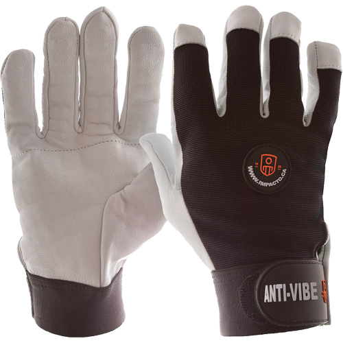 Gants antivibrations Air Glove, Taille Moyen, Paume Cuir perl&eacute; R.M.G. Prévention