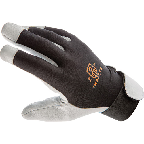 Gants antivibrations Air Glove, Taille Moyen, Paume Cuir perl&eacute; R.M.G. Prévention