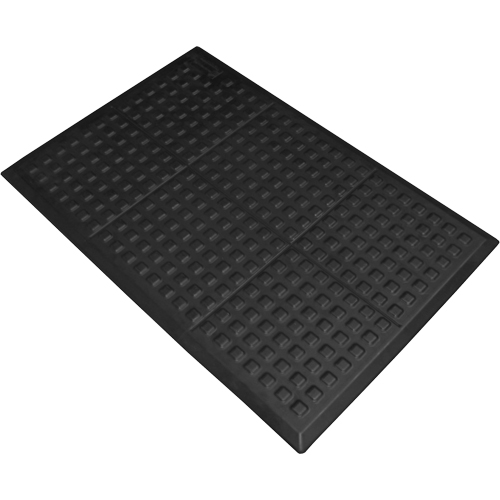 Rejuvenator&reg; Connect No. 502 for Single Workstation, Polyurethane, 2' W x 3' L, 5/8" Thick, Black R.M.G. Prévention