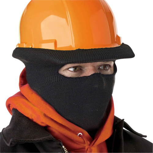 Coiffe extensibles &agrave; enfiler pour casques de s&eacute;curit&eacute;, Taille unique, Noir R.M.G. Prévention