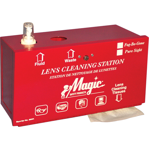 Metal Lens Cleaning Stations, Metal, 12.5" L x 2.5" D x 8" H R.M.G. Prévention