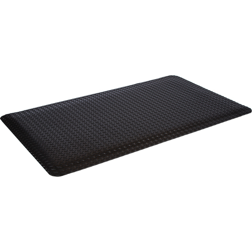 WD Deck Plate Mats, Diamond, 2' x 75' x 5/8", Black, Sponge R.M.G. Prévention