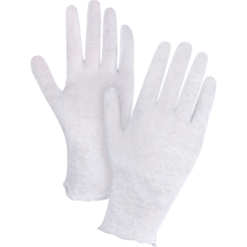 Gants d'inspection l&eacute;gers, Poly/coton, Poignet Non ourl&eacute;, Hommes R.M.G. Prévention