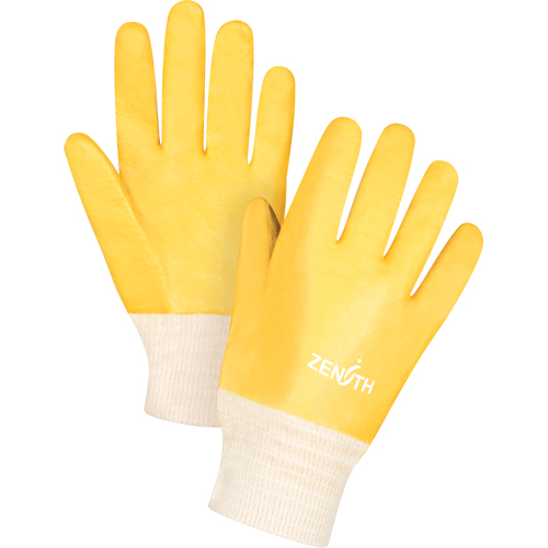 Gants &agrave; fini rugueux et r&eacute;sistants aux produits chimiques, Taille 9, 10" lo, PVC, Doublure en Interlock, 47-mil R.M.G. Prévention