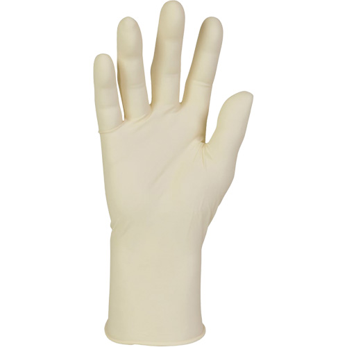 Gants dexamen en PFE Kim-Tech, Grand, Latex, 6,3-mil, Sans poudre, Naturel, Classe 2 R.M.G. Prévention