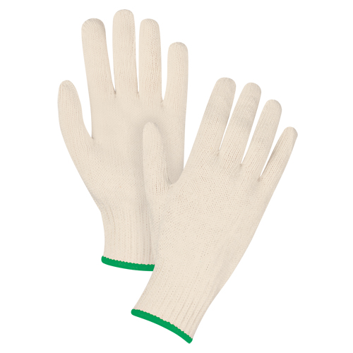 Gants en tricot d'usage standard, Poly/coton, Calibre 7, Moyen R.M.G. Prévention
