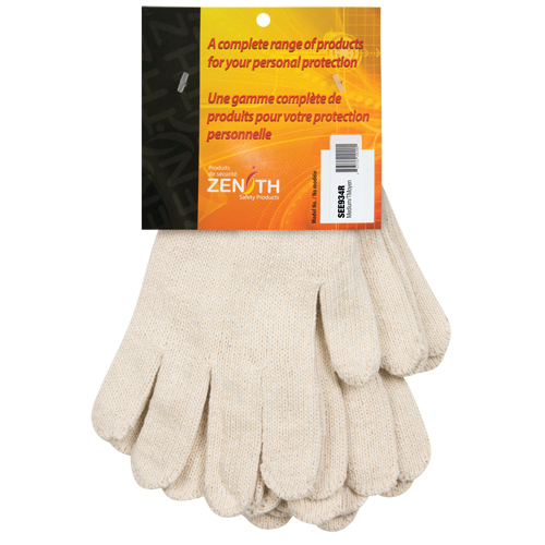 Gants en tricot de poids lourd, Poly/coton, Calibre 7, Moyen R.M.G. Prévention