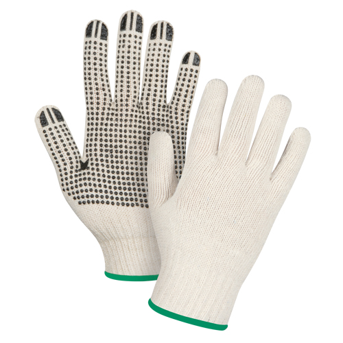 Gants tricot&eacute;s de poids lourd, Poly/coton, Un c&ocirc;t&eacute;, Calibre 7, Moyen R.M.G. Prévention