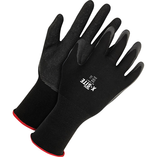 Gants enduits X-Site, Petit, R&ecirc;vetement Latex, Calibre 15, Enveloppe en Nylon R.M.G. Prévention