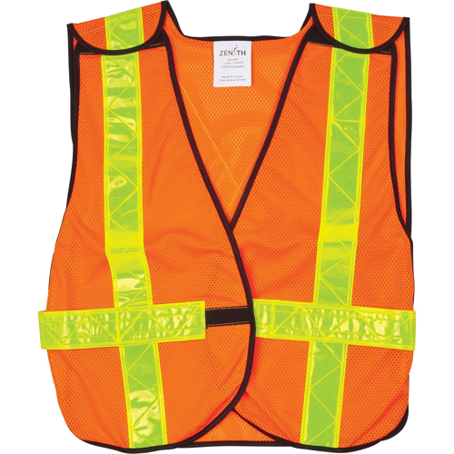 Veste de s&eacute;curit&eacute; d'usage standard, Orange haute visibilit&eacute;, Moyen, Polyester R.M.G. Prévention