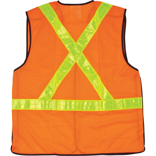 Veste de s&eacute;curit&eacute; pour la circulation d&eacute;tachable en cinq points, Orange haute visibilit&eacute;, Moyen, Polyester R.M.G. Prévention
