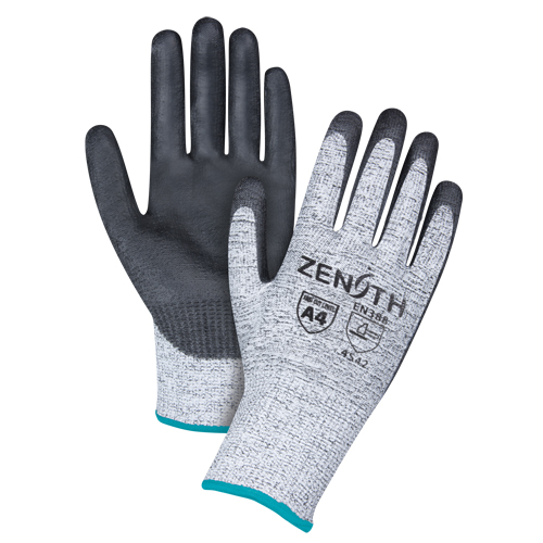 Gants &eacute;lastiques sans coutures r&eacute;sistants &agrave; la coupe, Taille T-Grand/10, Calibre 13, Rev&ecirc;tement Polyur&eacute;thane, Enveloppe en PEHP, ANSI/ISEA 105 niveau 4/EN 388 niveau 5 R.M.G. Prévention