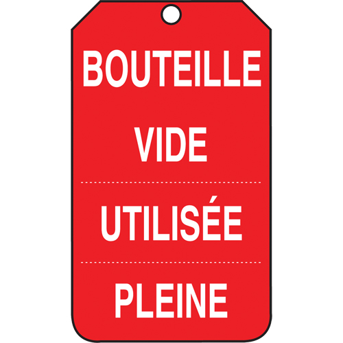 Inspection Tags, Cardstock, 3-3/8" W x 5-7/8" H, French R.M.G. Prévention