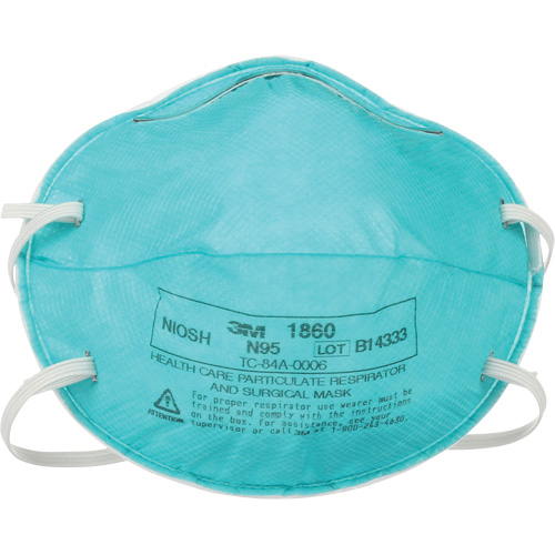 1860 Particulate Healthcare Respirator, N95, NIOSH Certified R.M.G. Prévention