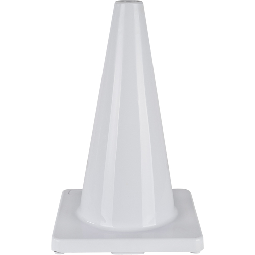 C&ocirc;ne de couleur pour la signalisation, 18", Blanc R.M.G. Prévention