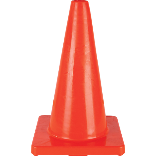 C&ocirc;ne de couleur pour la signalisation, 18", Orange R.M.G. Prévention