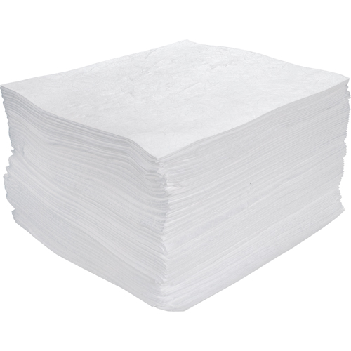 Premium Meltblown Sorbent Pads, Oil Only, 15" x 17", 30 gal. Absorbancy R.M.G. Prévention