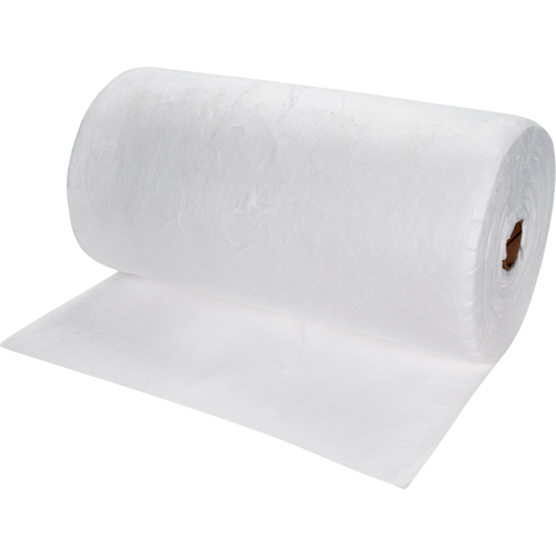 Premium Meltblown Sorbent Rolls, Heavyweight, 150' L x 30" W, 50 gal. Absorbancy R.M.G. Prévention