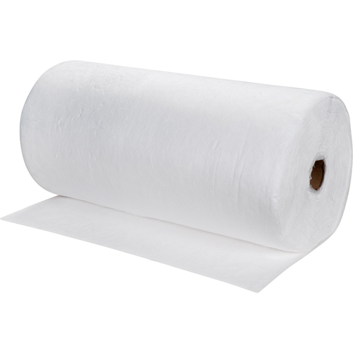Premium Meltblown Sorbent Rolls, Mediumweight, 150' L x 30" W, 40 gal. Absorbancy R.M.G. Prévention