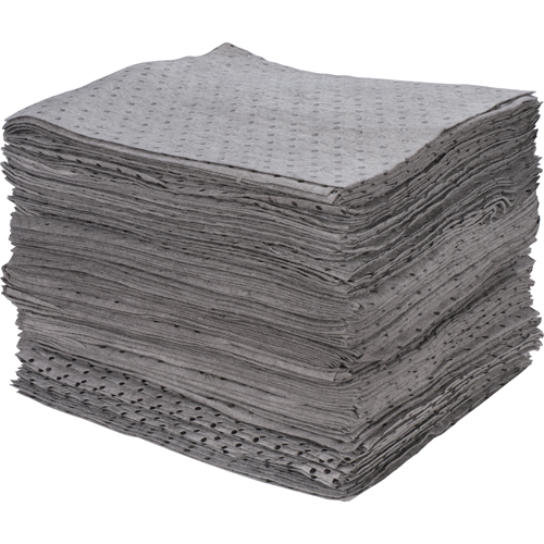 Premium Bonded Sorbent Pads, Universal, 15" x 17", 30 gal. Absorbancy R.M.G. Prévention