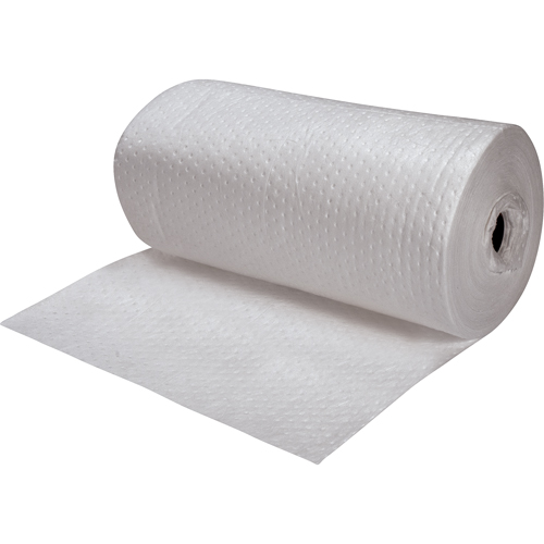Premium Fine Fiber Sorbent Rolls, Heavyweight, 150' L x 30" W, 50 gal. Absorbancy R.M.G. Prévention