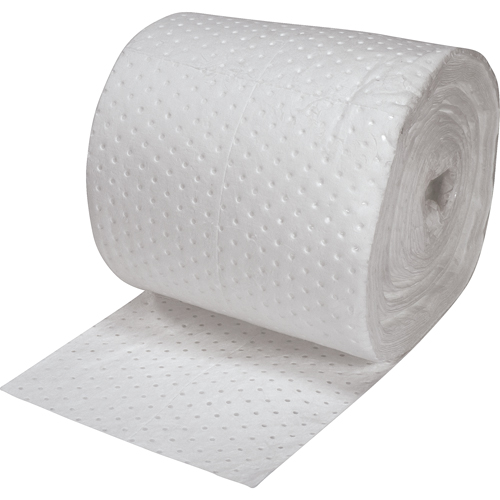 Premium Fine Fiber Sorbent Rolls, Heavyweight, 150' L x 15" W, 25 gal. Absorbancy R.M.G. Prévention