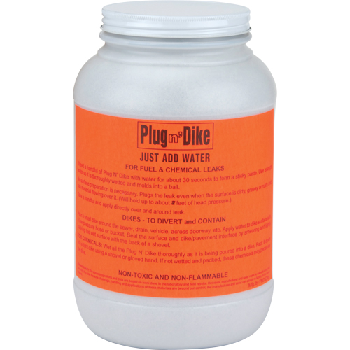 Produit d'&eacute;tanchi&eacute;t&eacute; Plug N'Dike, Granules, 1 gal. R.M.G. Prévention