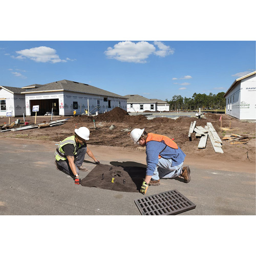 Bac de r&eacute;tention Plus Ultra-Drain Guard, Huile & s&eacute;diments, 60" lo x 60" la R.M.G. Prévention